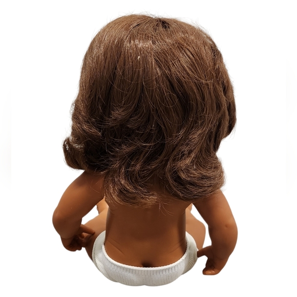 Miniland Baby Doll Brunette Brown Eyed Girl NWOT - Picture 2 of 2